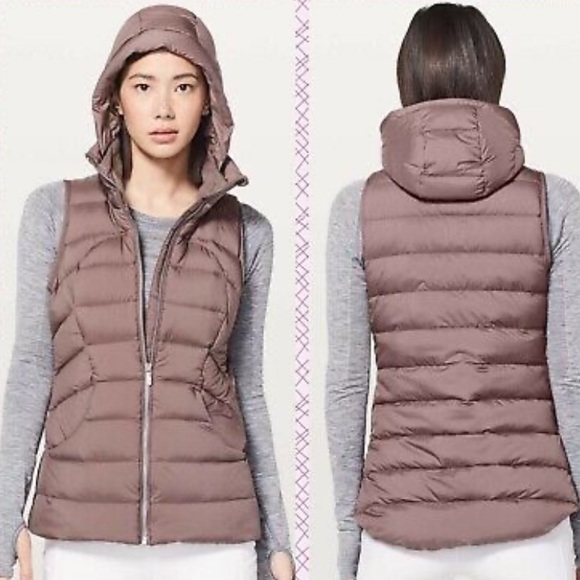 lululemon athletica Jackets & Blazers - Lululemon Pack it Down Vest Puffer Goose Down Mauve Stone Sz.4⭐️⭐️⭐️⭐️